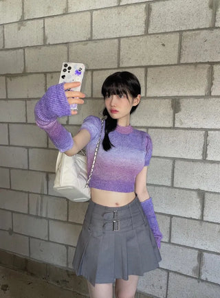 Set Kitsch Tie-Dye Knit Warmer Set