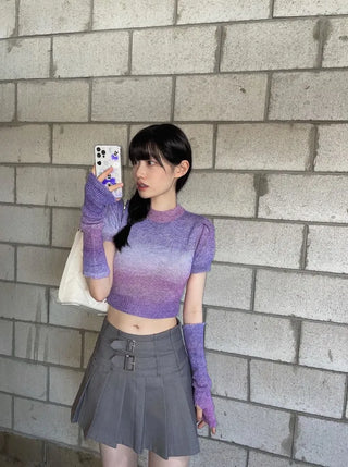 Set Kitsch Tie-Dye Knit Warmer Set