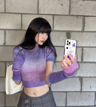 Set Kitsch Tie-Dye Knit Warmer Set