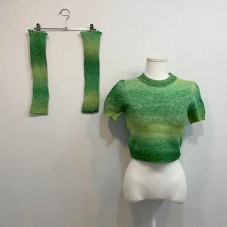 Set Kitsch Tie-Dye Knit Warmer Set