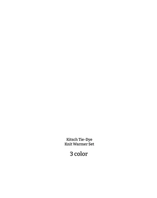 Set Kitsch Tie-Dye Knit Warmer Set