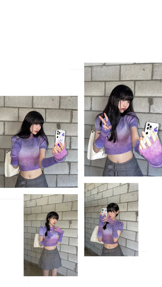 Set Kitsch Tie-Dye Knit Warmer Set