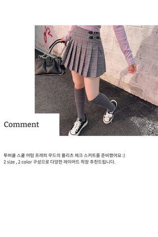 Poi School Preppy Mini Skirt