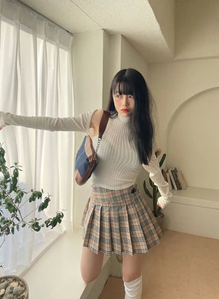 Poi School Preppy Mini Skirt