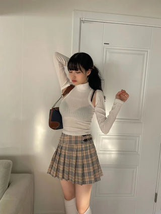 Poi School Preppy Mini Skirt