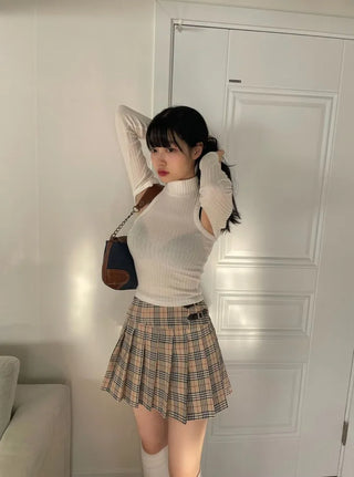 Poi School Preppy Mini Skirt