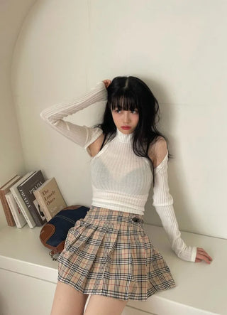 Poi School Preppy Mini Skirt