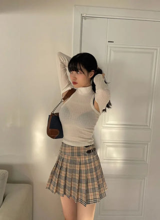 Poi School Preppy Mini Skirt