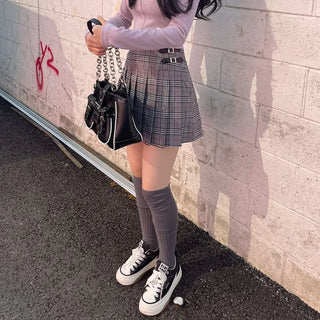 Poi School Preppy Mini Skirt