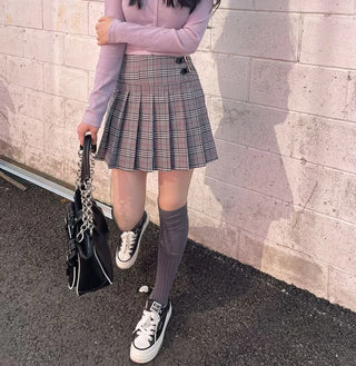 Poi School Preppy Mini Skirt