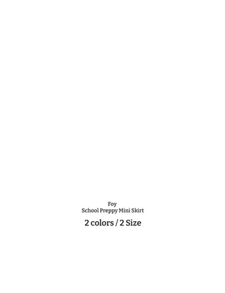 Poi School Preppy Mini Skirt