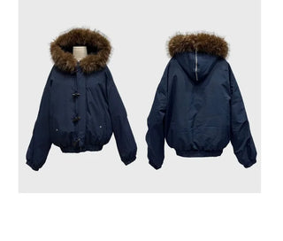Norwegian Tteokbokki two-way fur trimmed toggle hooded padding
