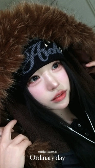 Norwegian Tteokbokki two-way fur trimmed toggle hooded padding