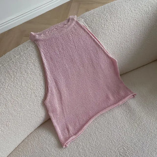 Folty Halter Neck Knit Sleeveless