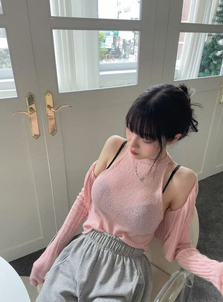 Folty Halter Neck Knit Sleeveless