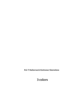 Folty Halter Neck Knit Sleeveless