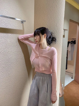 Folty Halter Neck Knit Sleeveless