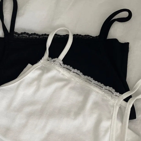 Jjonzoni Square Lace Layered Strappy Nashi