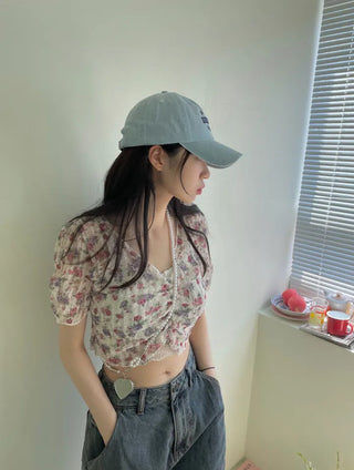 Eyelet Lace Sleeveless Bustier