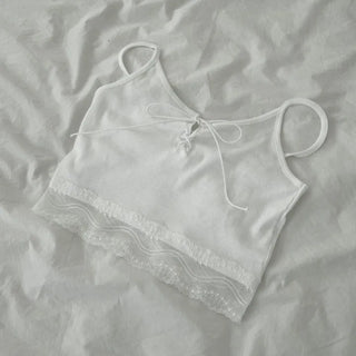 Eyelet Lace Sleeveless Bustier