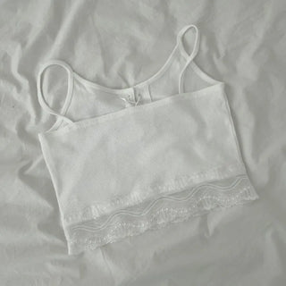 Eyelet Lace Sleeveless Bustier