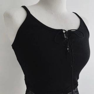 Eyelet Lace Sleeveless Bustier