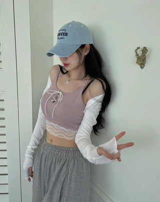 Enough Long Sleeve Warmer Wave Bolero Cardigan