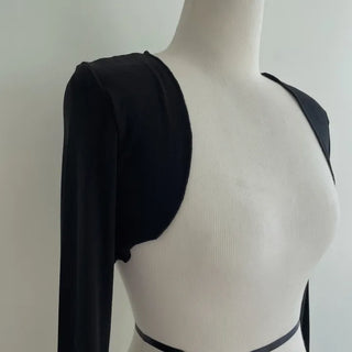 Enough Long Sleeve Warmer Wave Bolero Cardigan