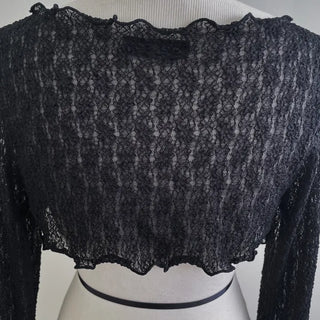 Coz Chain Link Lace Crop Bolero