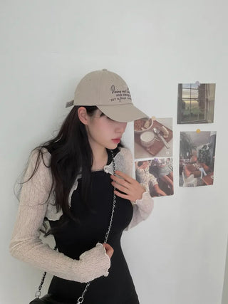 Coz Chain Link Lace Crop Bolero