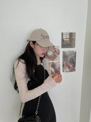 Coz Chain Link Lace Crop Bolero