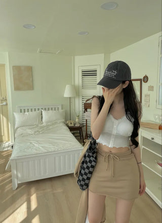 Nipo Lace Wave Button Sleeveless