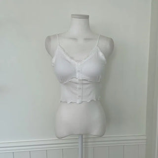 Nipo Lace Wave Button Sleeveless