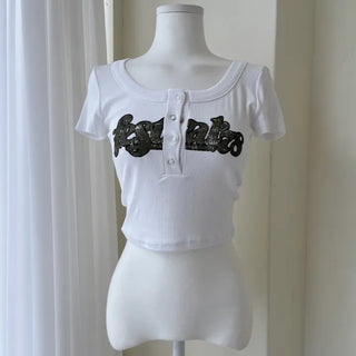 Moni Vintage Print Short Sleeve T-Shirt