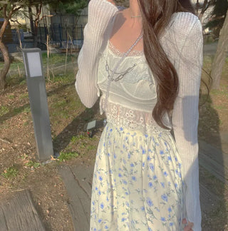 Bloom Lace Embroidery Sleeveless