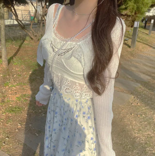 Bloom Lace Embroidery Sleeveless