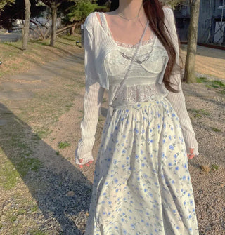 Bloom Lace Embroidery Sleeveless