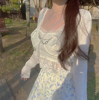 Bloom Lace Embroidery Sleeveless