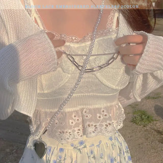 Bloom Lace Embroidery Sleeveless