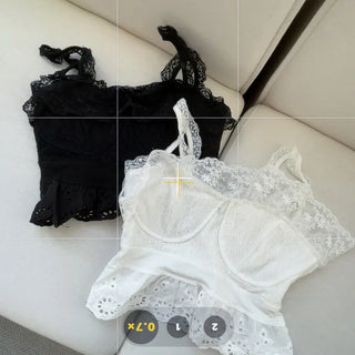 Bloom Lace Embroidery Sleeveless