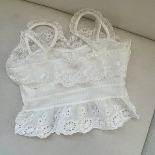 Bloom Lace Embroidery Sleeveless