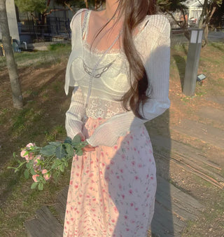 Bloom Lace Embroidery Sleeveless