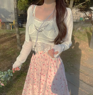 Bloom Lace Embroidery Sleeveless