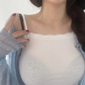 Witty Square Lace Bustier Nashi