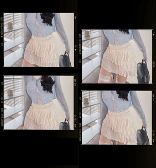 Ruffin Lace See-Through Warmer Cardigan