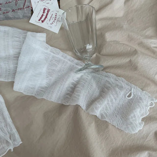 Ruffin Lace See-Through Warmer Cardigan