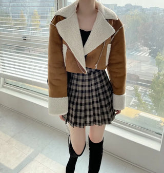 Formal Suede Fleece Crop Mustang