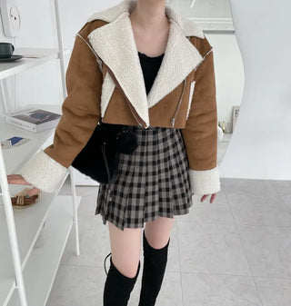 Formal Suede Fleece Crop Mustang