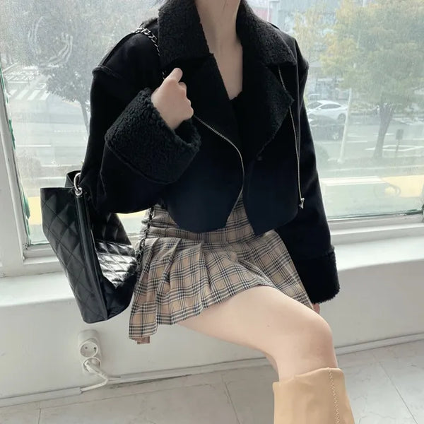 Formal Suede Fleece Crop Mustang