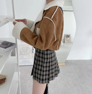 Formal Suede Fleece Crop Mustang